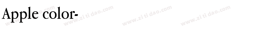 Apple color字体转换